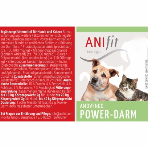 Hond Kat Accessories Voedingssupplementen Powerdarm 140g 1 Stuk -4- Anifit